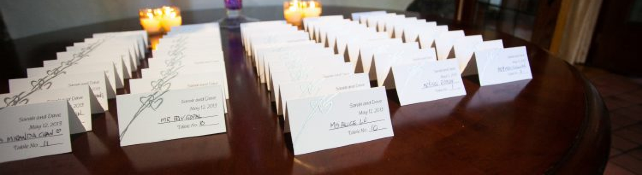 Ideas for the Wedding Seating Chart