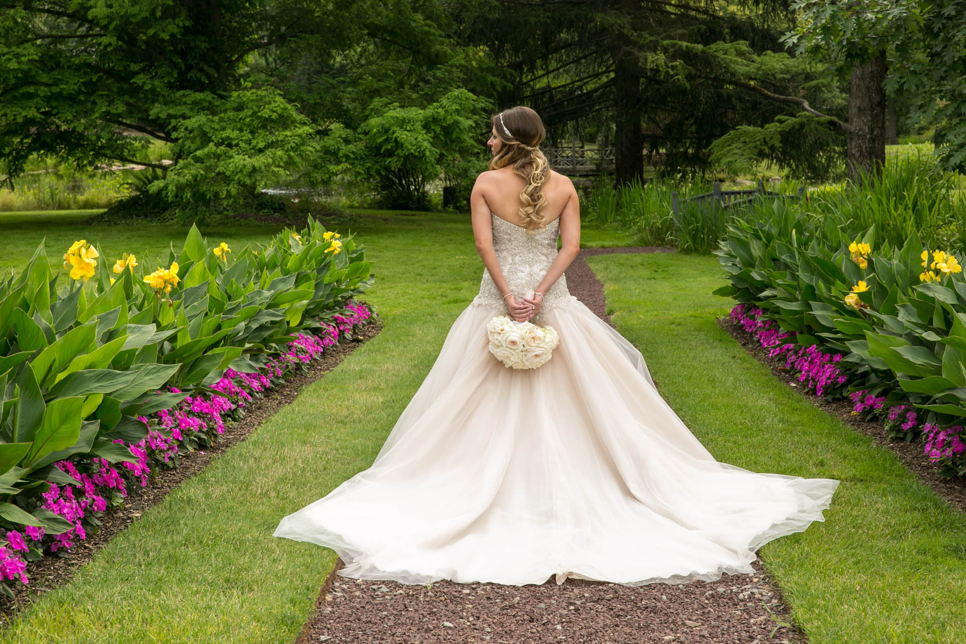 bride nj garden photos