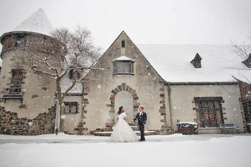 winter snow wedding nj